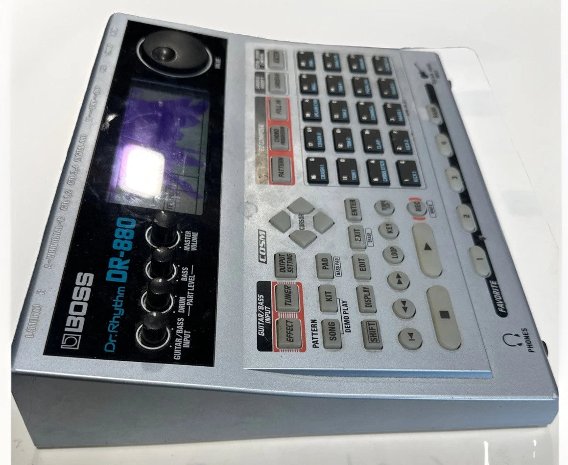 Boss DR-880 Dr Rhythm Drum Machine Percussion Bass SRX Roland Beats Needs Screen