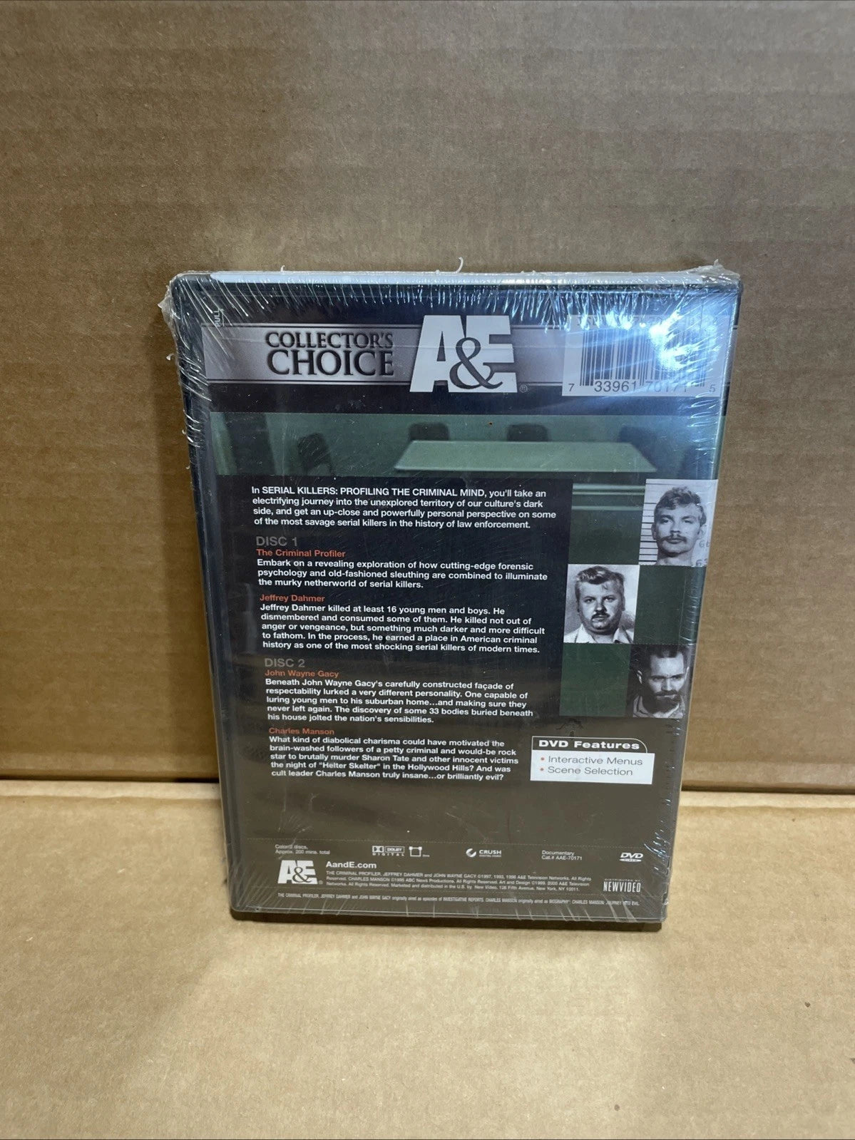Serial Killers Profiling the Criminal Mind Box Set DVD 2-Disc Set A&E New Sealed