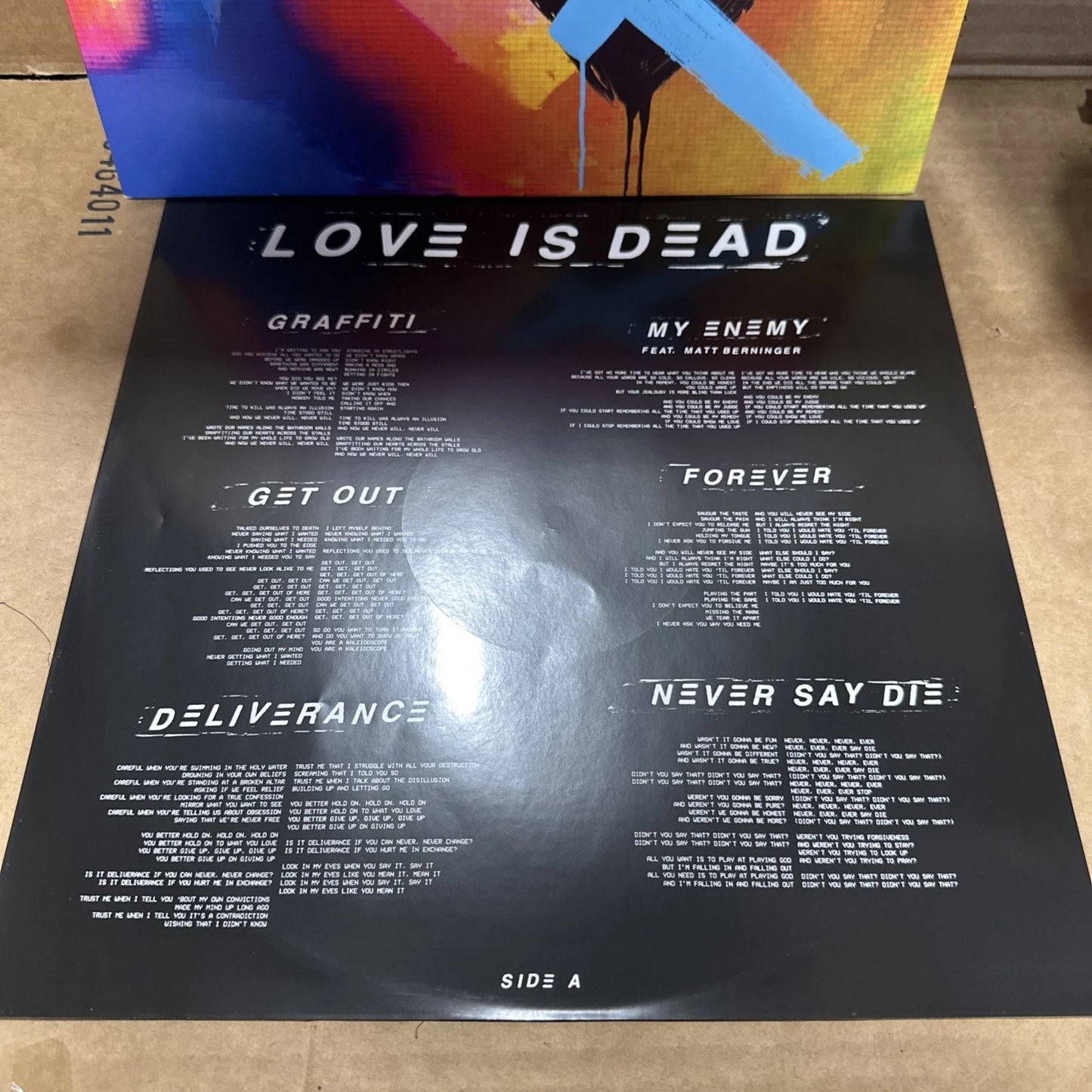 CHVRCHES Love Is Dead 180g CLEAR BLUE Vinyl Record LP Gatefold Churches 2018 vg+