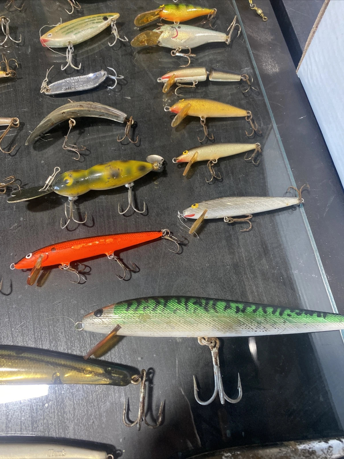 Vintage Fishing Lures (45) MANNS RAPALA REBEL HELFIN BAGLEY