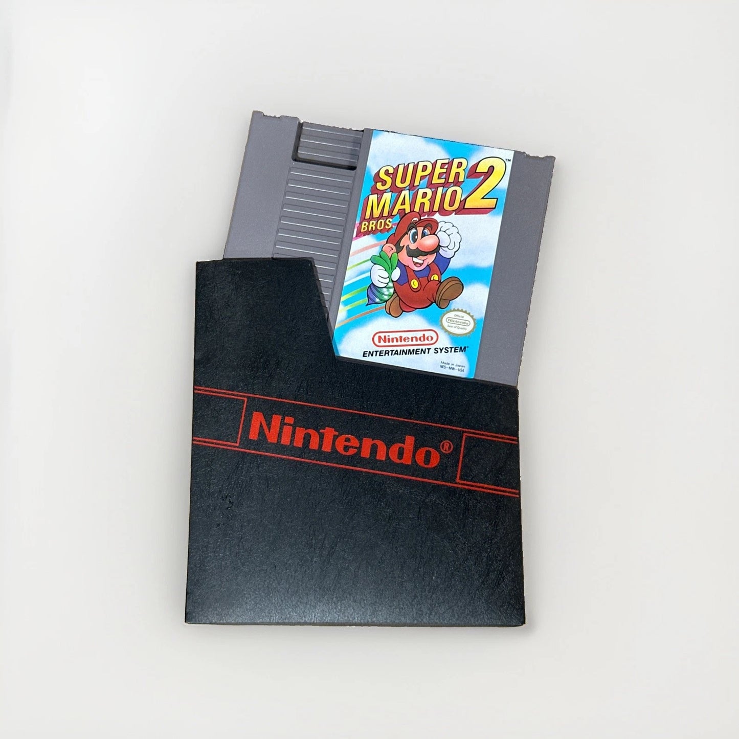 Nintendo Super Mario Bros. 2 NES Game Cartridge W/ Nintendo Cartridge Sleeve