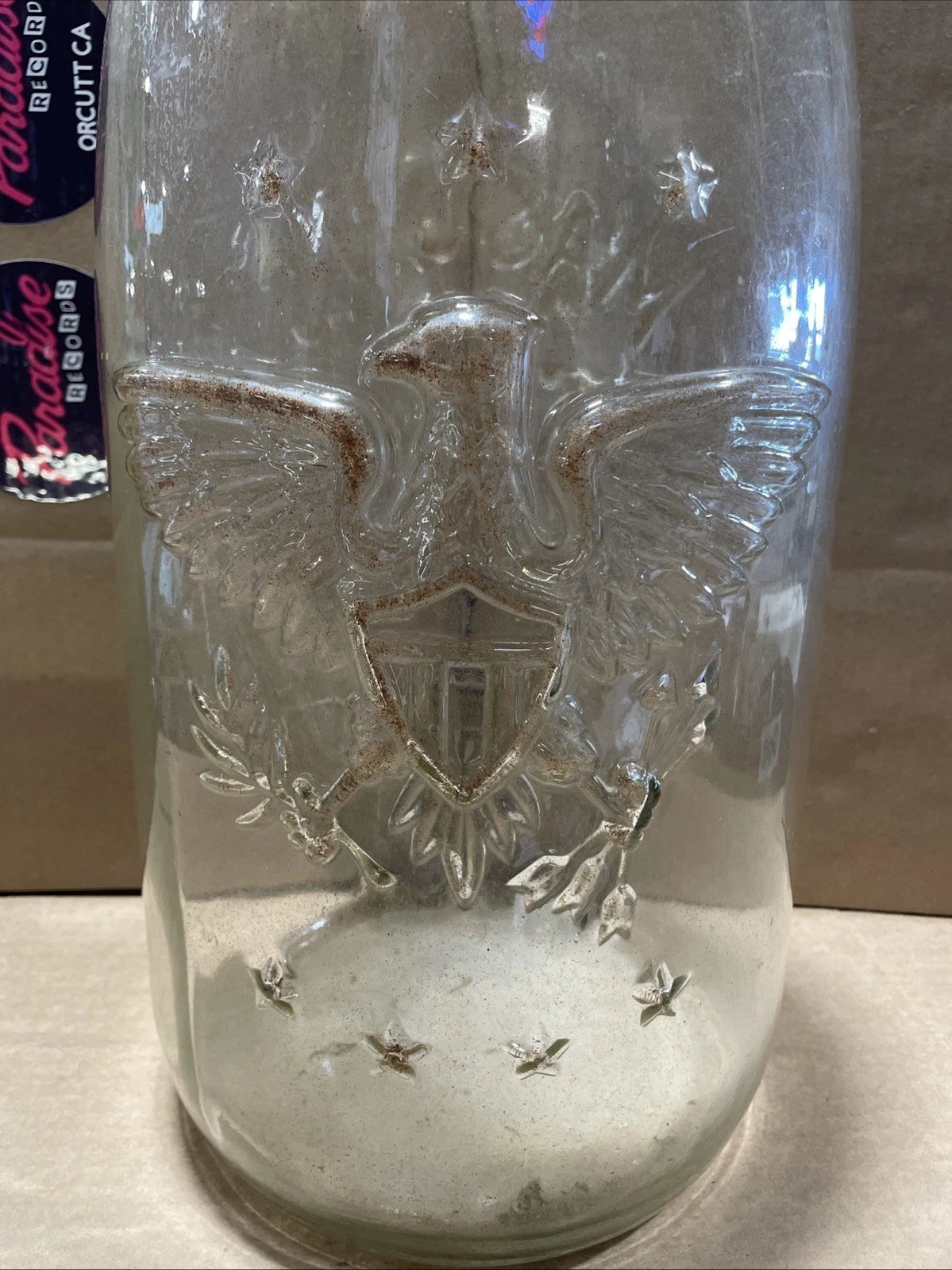 Vintage Mason Pickling Jar 1858 Star Eagle 5 Gallon Rare