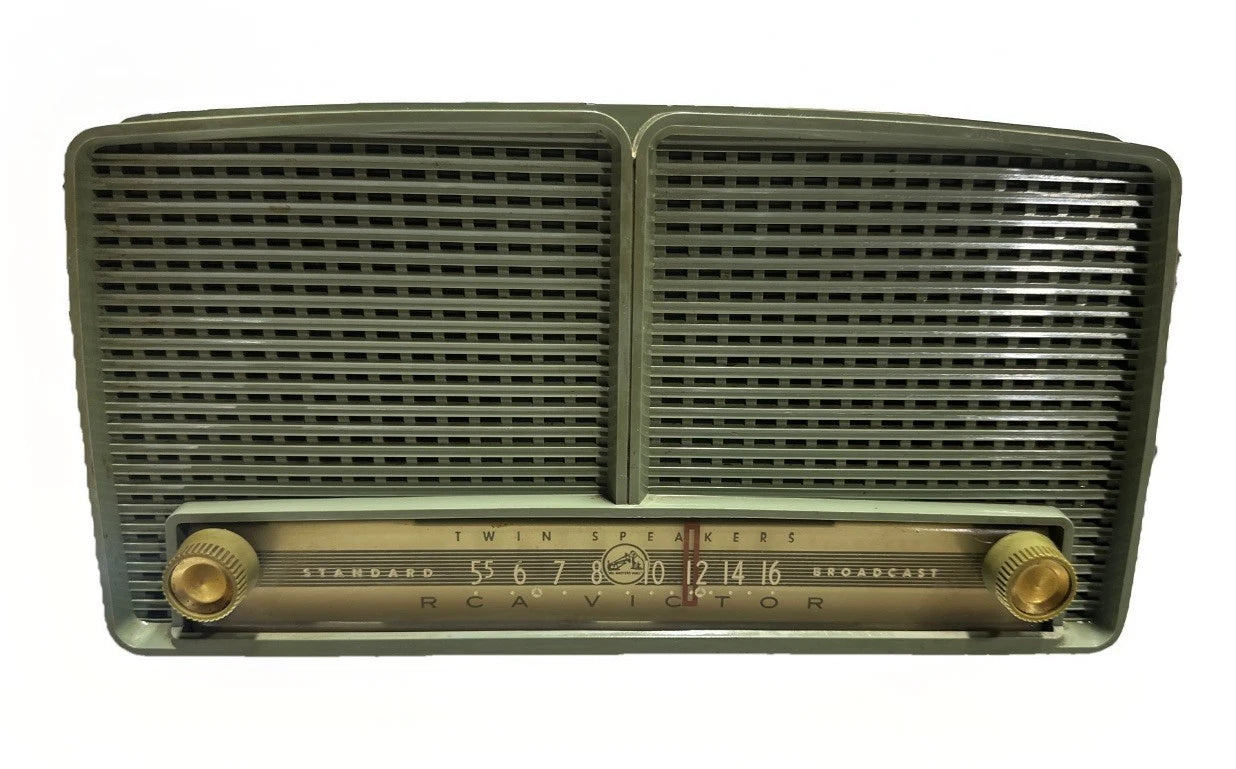 RARE RCA Victor Green Superheterodyne Tube Radio 9-XL-1H w/ Lighter Working