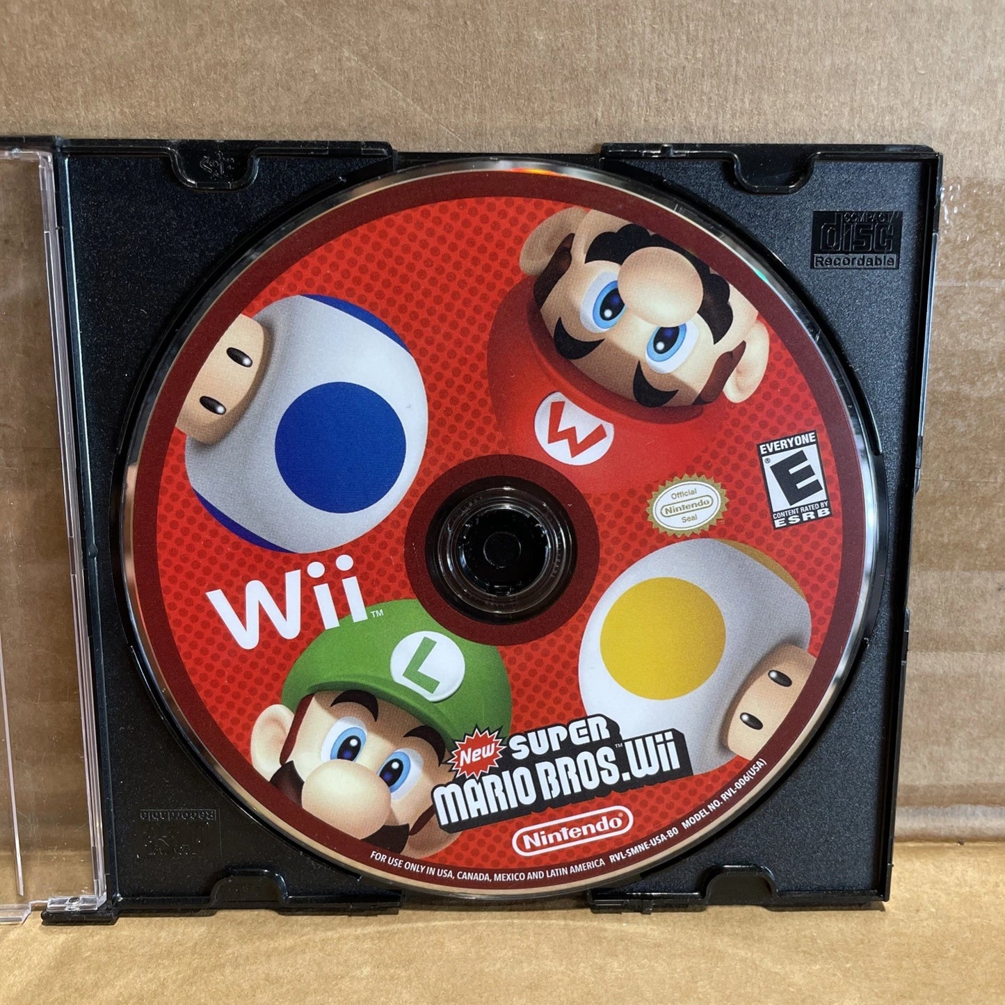 SUPER MARIO BROS (Nintendo Wii) DISC ONLY- NO CASE - Tested & Working