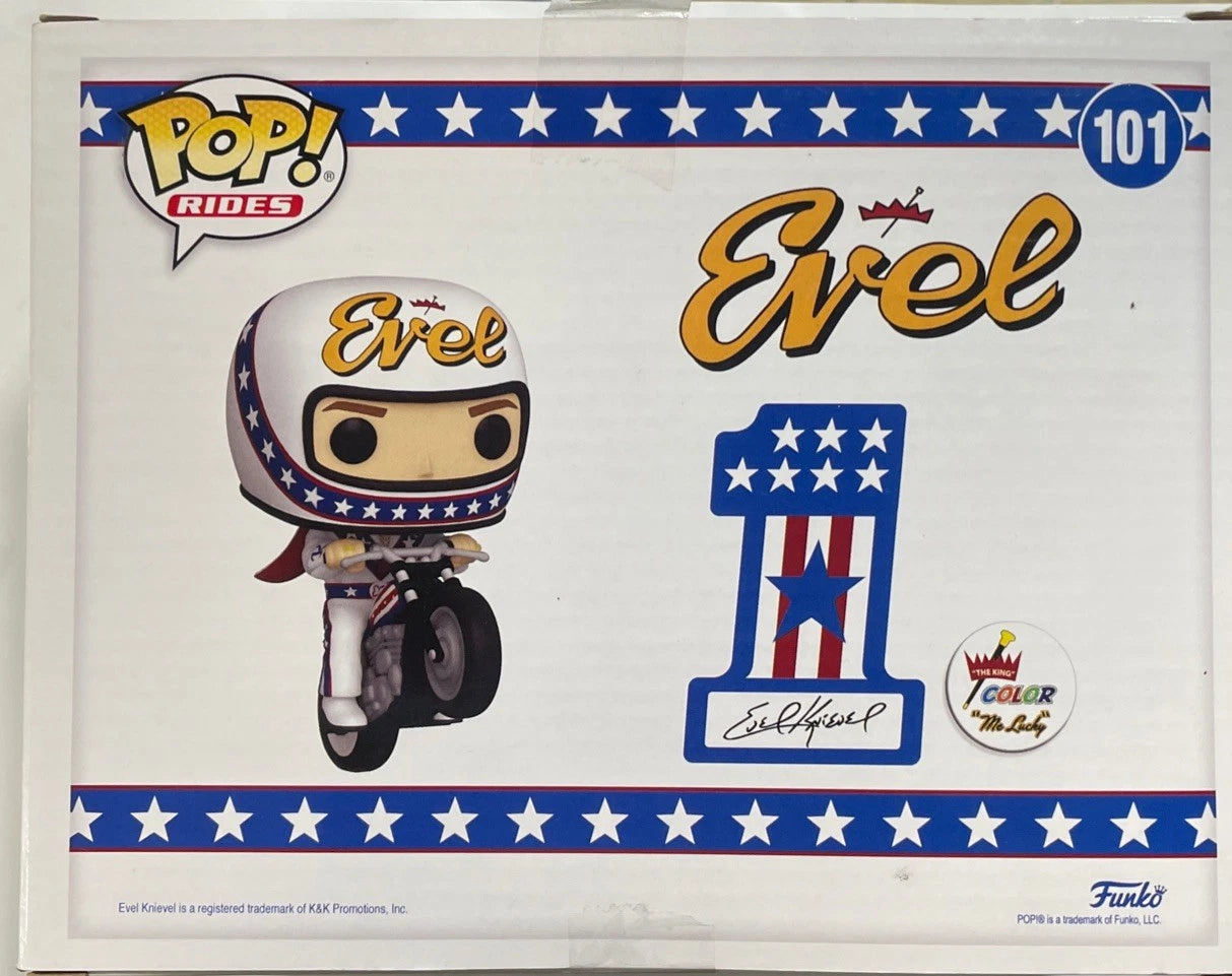 Funko Pop! Rides: EVEL KNIEVEL on Motorcycle #101