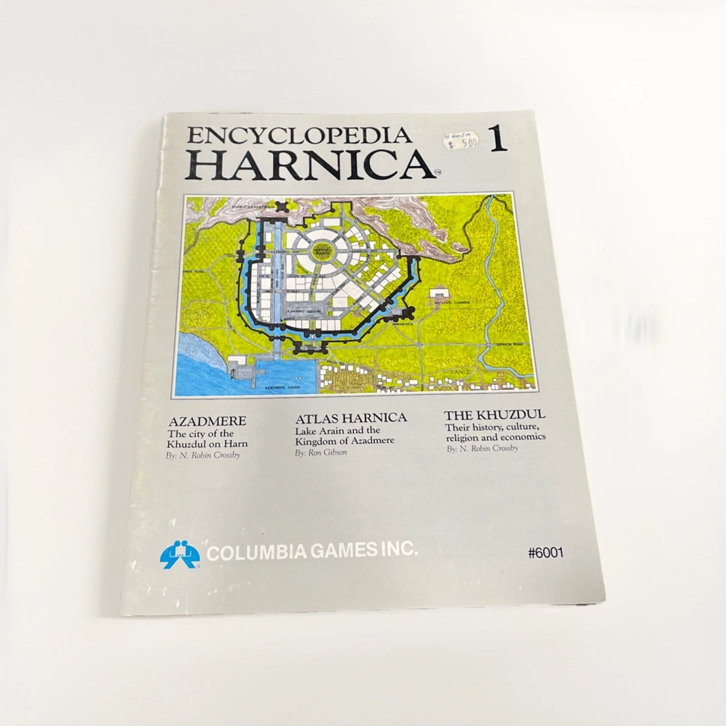 ENCYCLOPEDIA HARNICA #1, COLUMBIA GAMES, INC., #6001, AZADMERE, HARNWORLD,