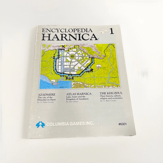 ENCYCLOPEDIA HARNICA #1, COLUMBIA GAMES, INC., #6001, AZADMERE, HARNWORLD,