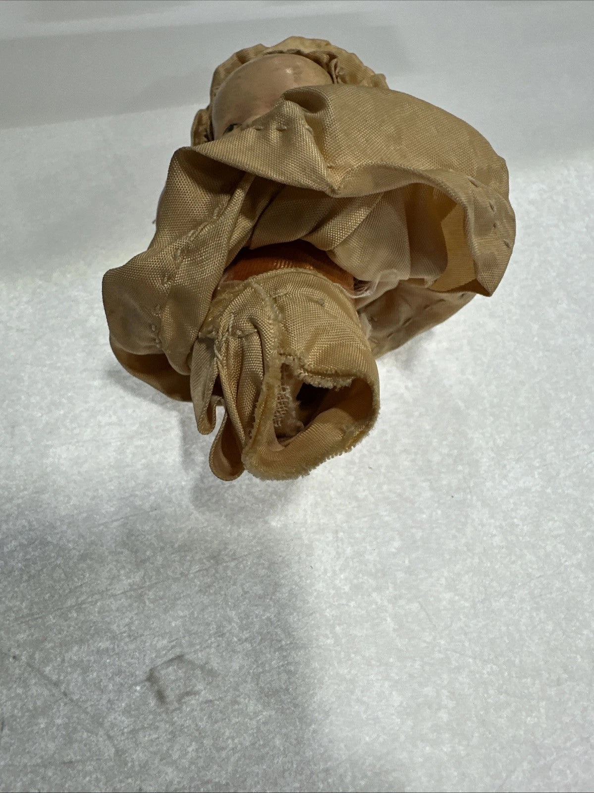 Vintage Japanese Made Antique baby doll with blanket, very old Missing Legs