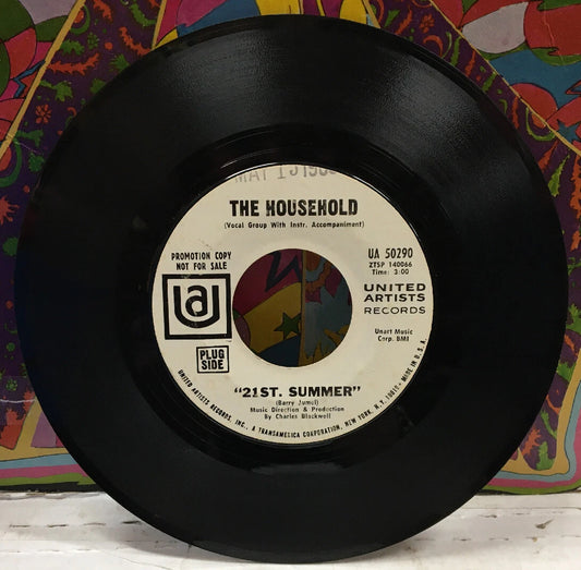 The Household 21St. Summer/Winters Coming On Promo 7” Single UA50290