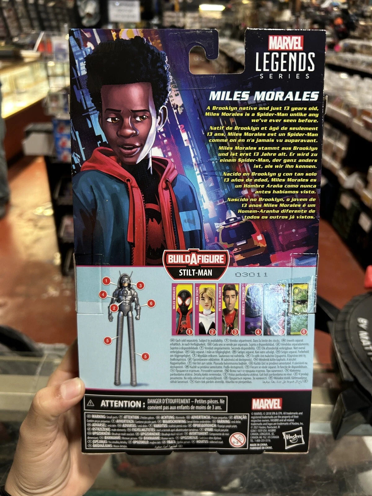 Marvel Legends Spider-Man 6" Figure BAF Stilt-Man - Miles Morales New