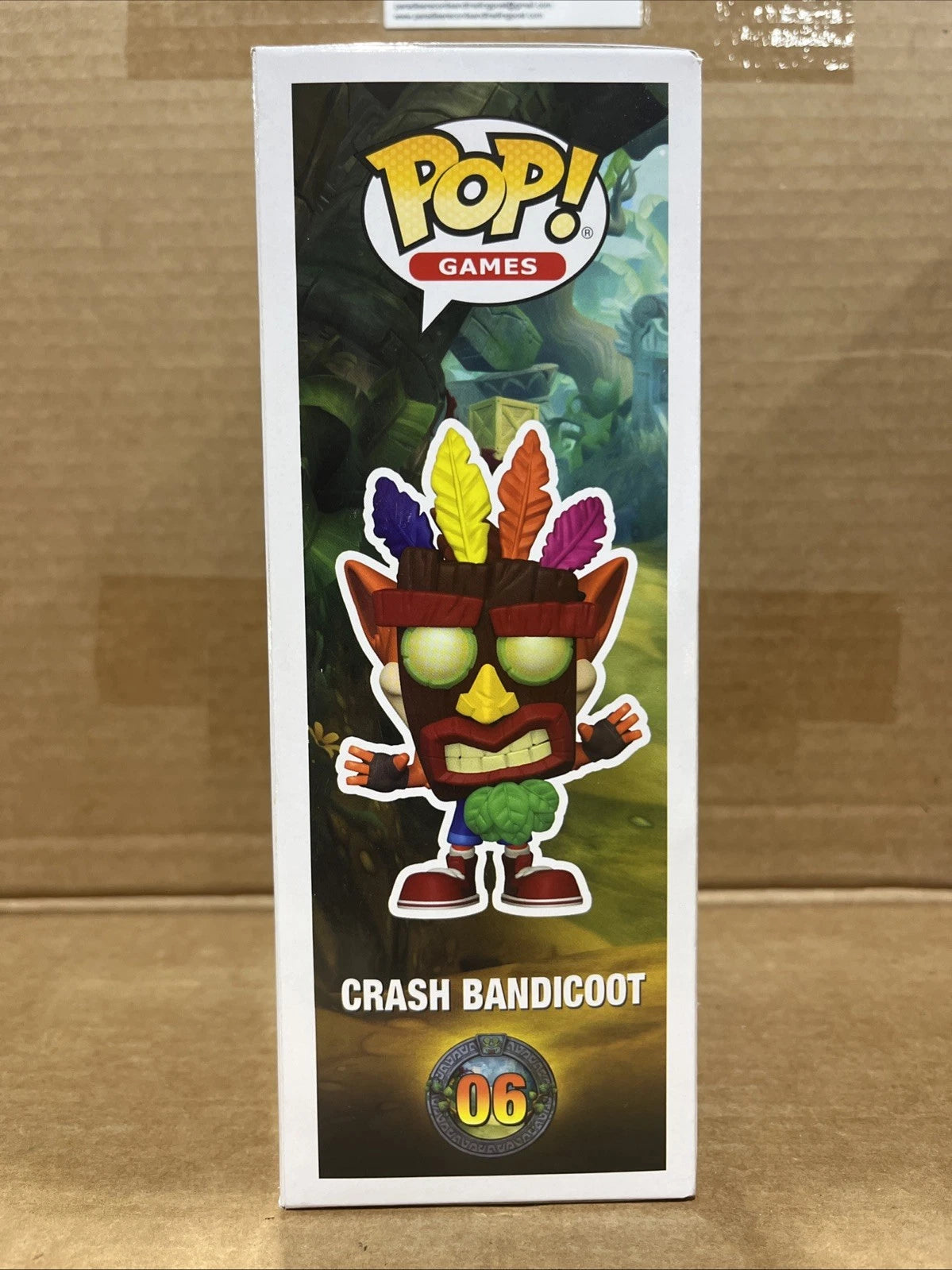 Funko Pop Game Cover Crash Bandicoot 06 GameStop Exclusive Vinyl Figure New