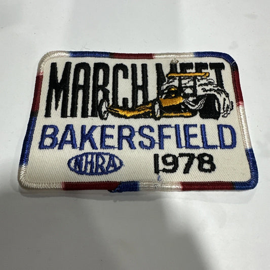 VRHTF "NHRA "BAKERSFIELD US FUEL AND GAS CHAMPIONSHIP' 1978 " 4 1/4" X 3" PATCH