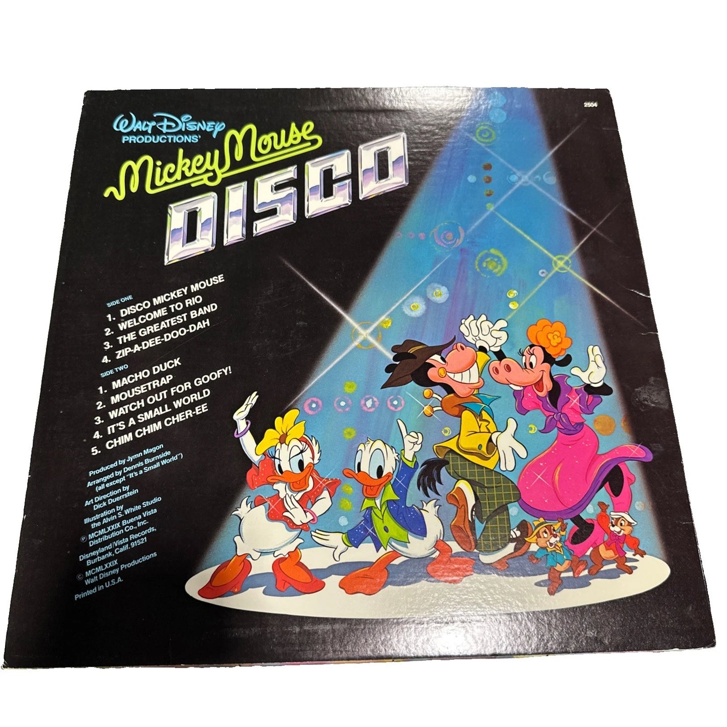 Mickey Mouse Disco Vinyl LP Record 1979 Disneyland 2504 Disney Music vg+