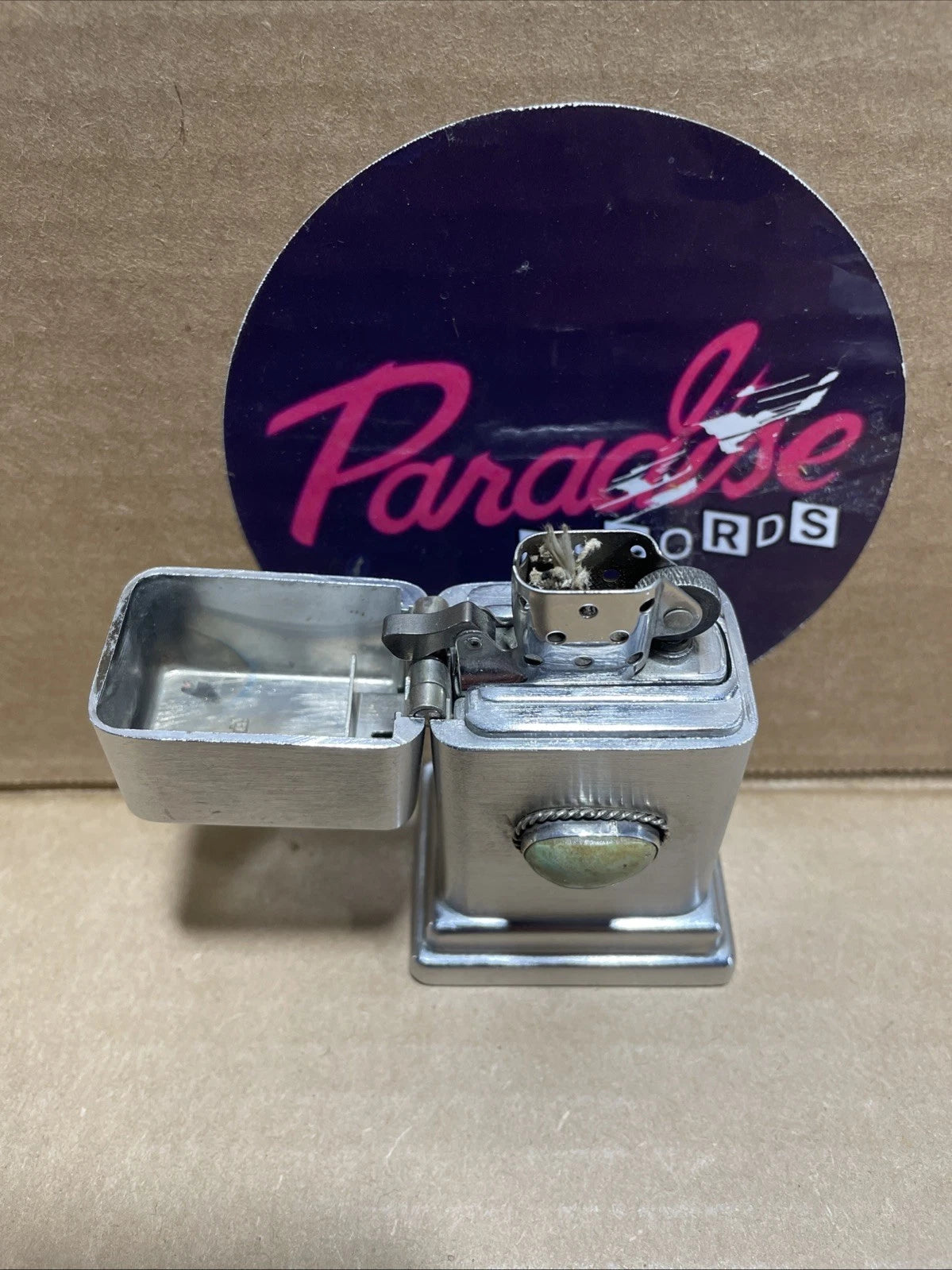 VINTAGE ZIPPO BARCROFT TABLE LIGHTER RARE