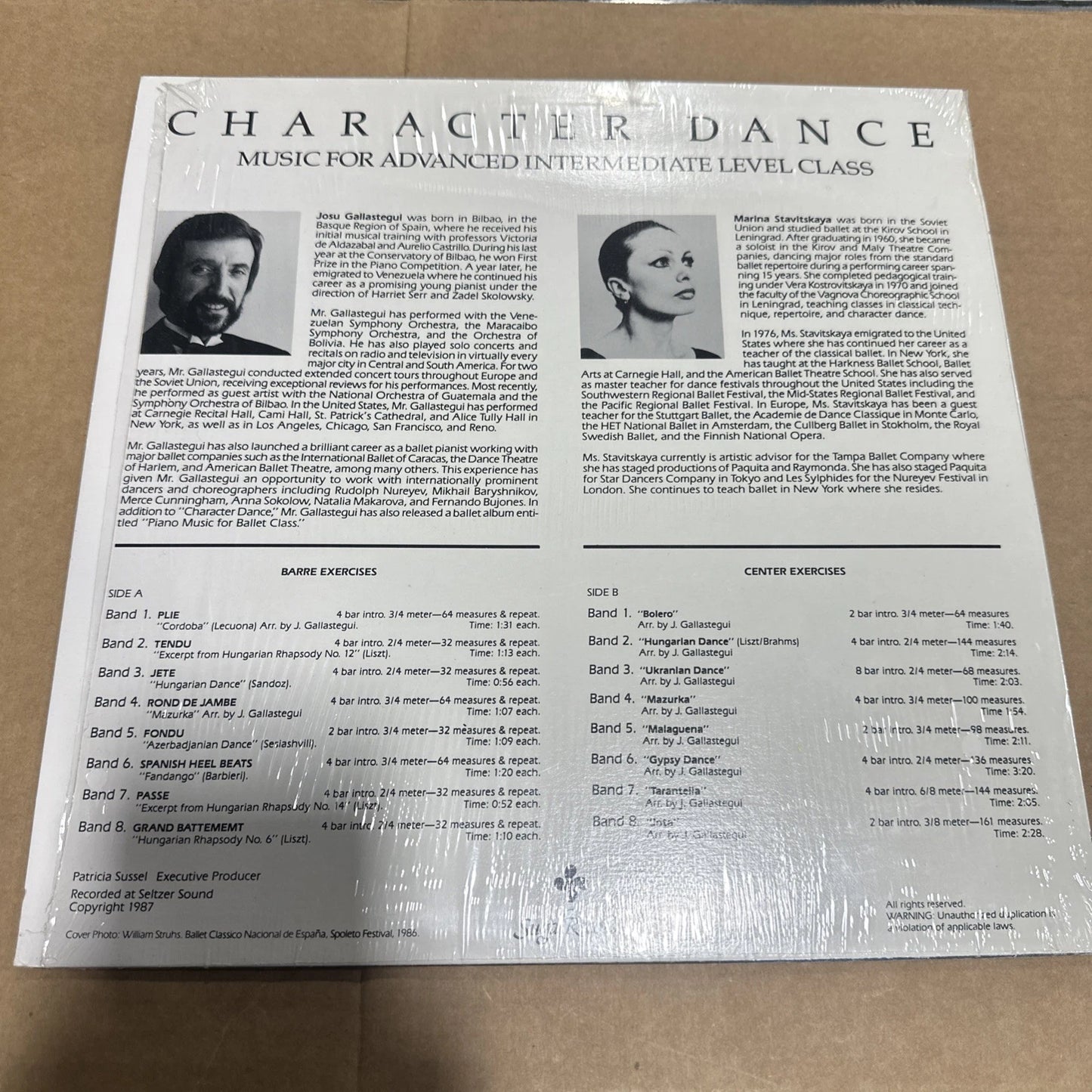 Character Dance Marina Stavitskaya Vinyl VG+ With Shrinkwrap