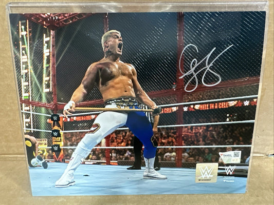 CODY RHODES Signed 16x20 WWE Wrestling Photo AUTO Fanatics COA