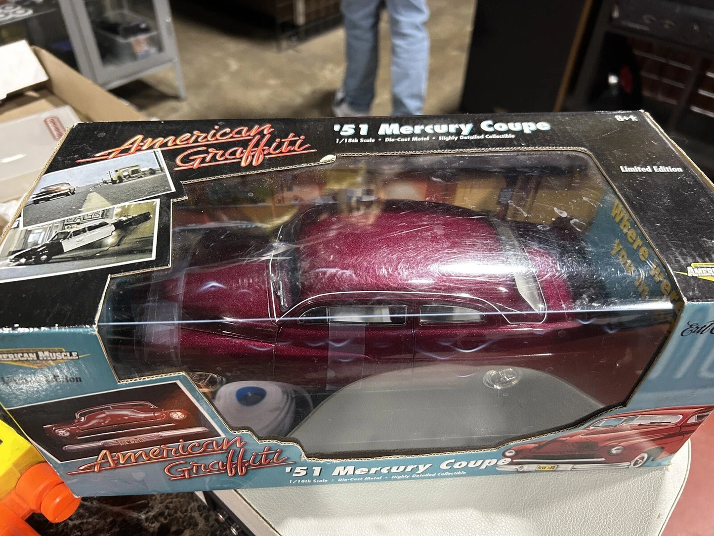 Ertl American Muscle 1:18 American Graffiti '51 Mercury Coupe Maroon 32081 NIB