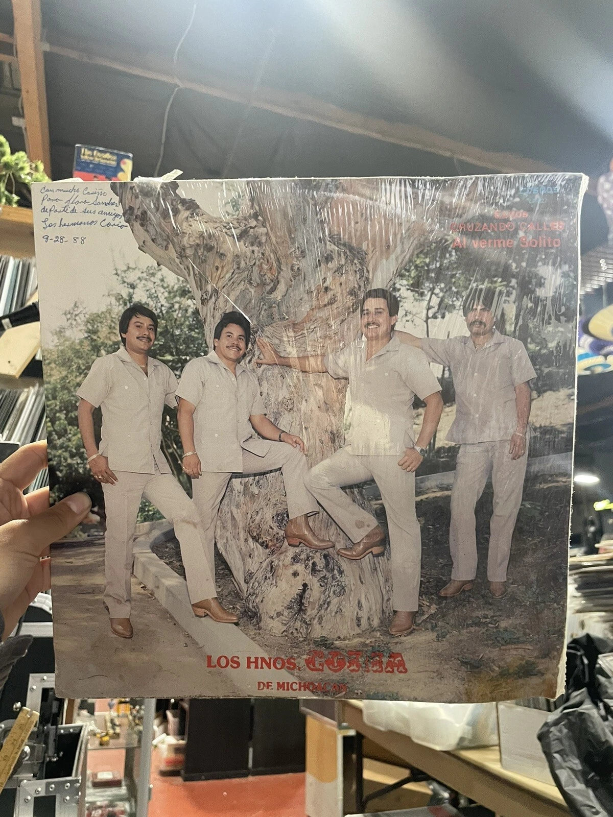 Los Hnos Coria Éxitos Cruzando Calles Al Verme Solito Sealed Lp Signed