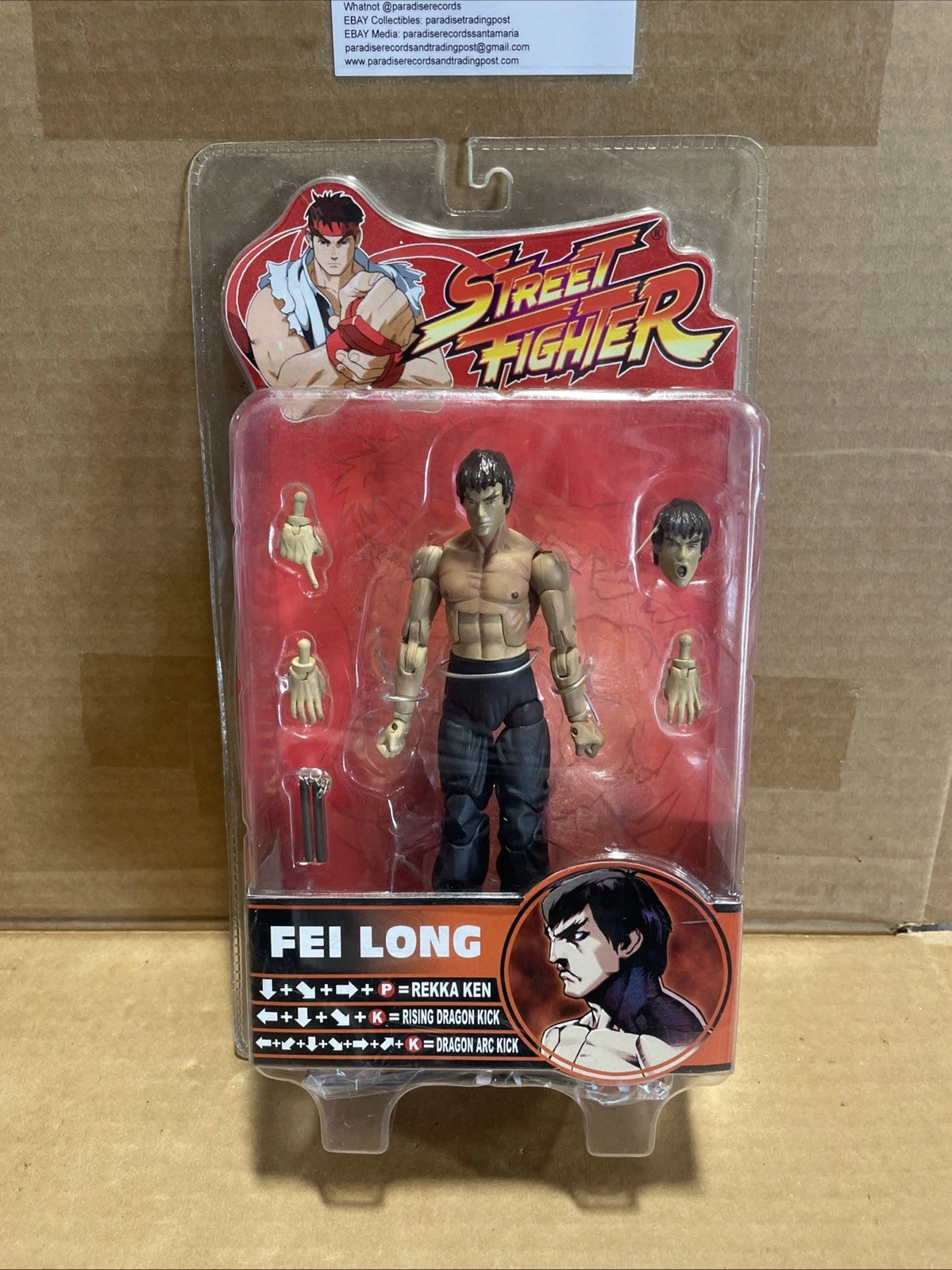 Street Fighter Fei Long Action Figure 2004 SOTA Capcom