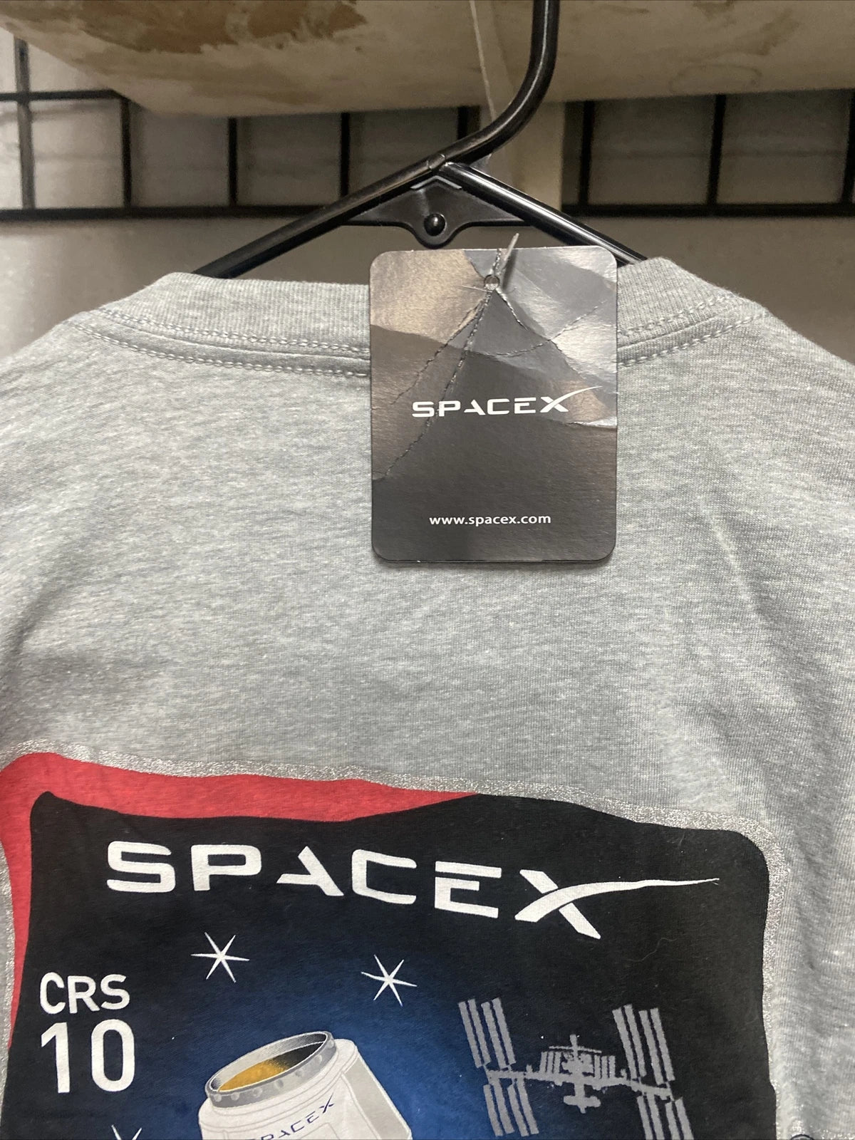 SpaceX Authentic Company Mission TShirt CRS10, Falcon 9 Dragon Employee Giveaway