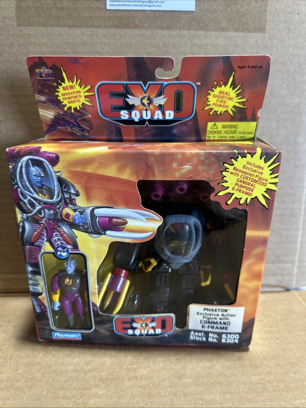 1995 Playmates EXO SQUAD Phaeton Figure Command E-Frame Factory Sealed MISB