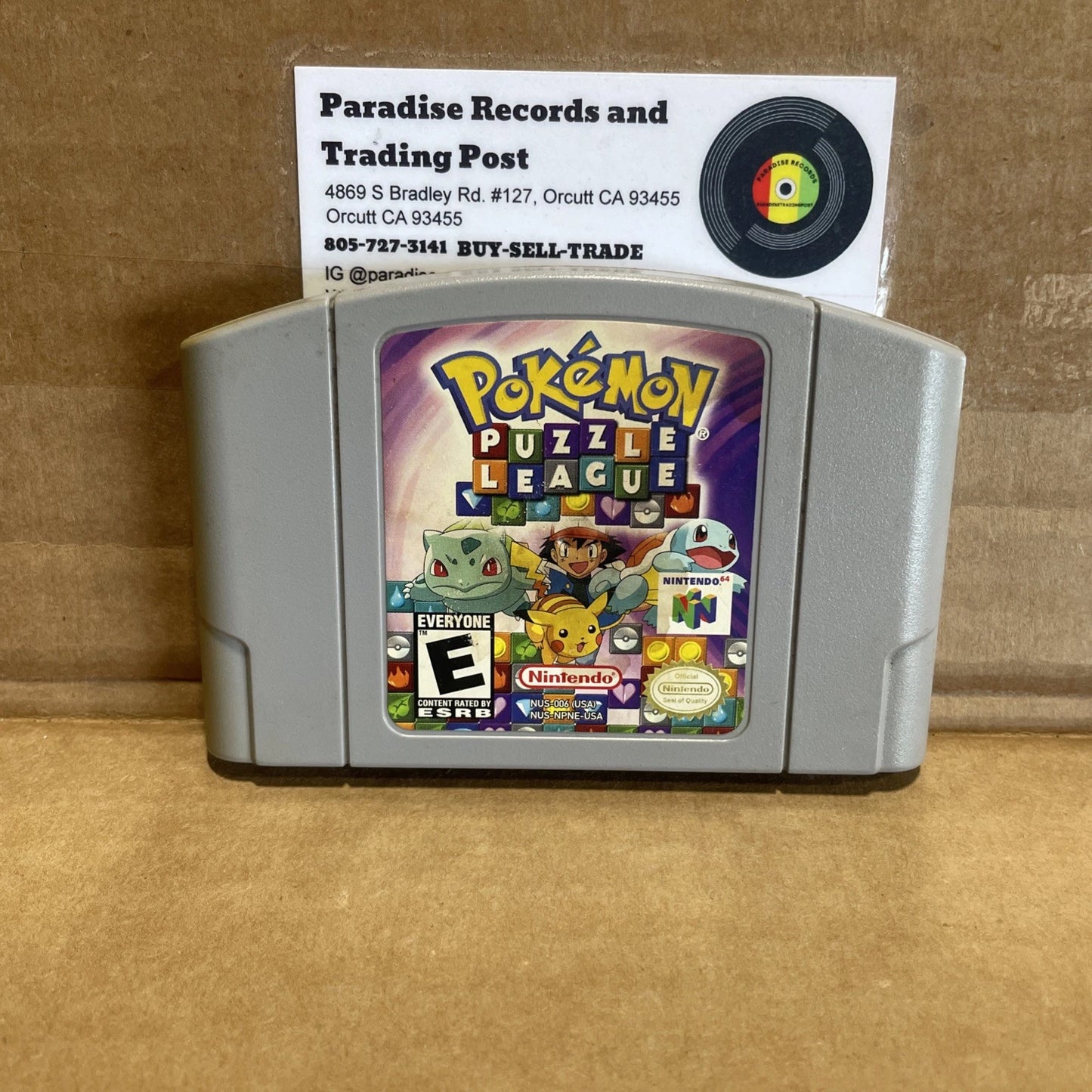 Pokemon Puzzle League Nintendo 64 Cartridge Only Vintage Rare