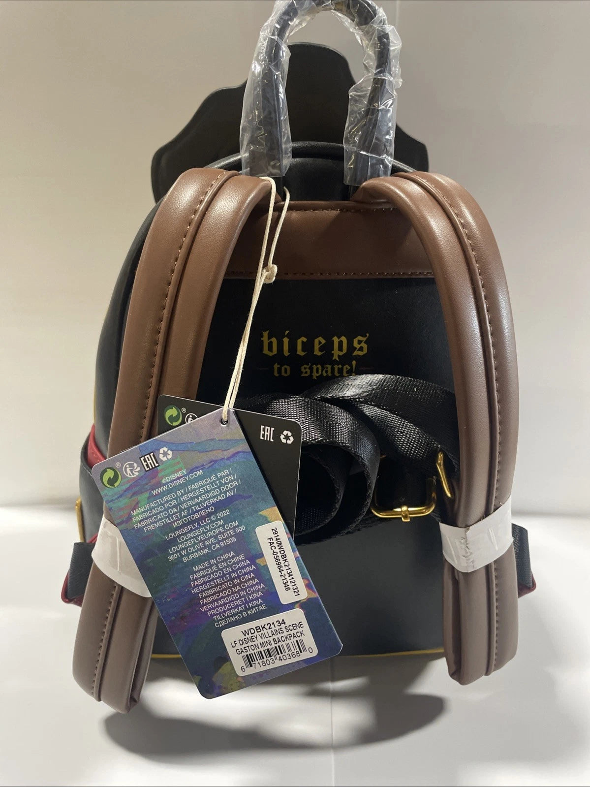 Loungefly Disney Beauty And The Beast Gaston Villains Mini Backpack Lenticular