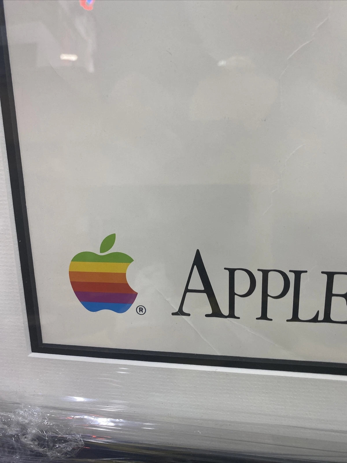 Vtg RARE Original Apple Computer “An American Dream”Poster in Protective Frame