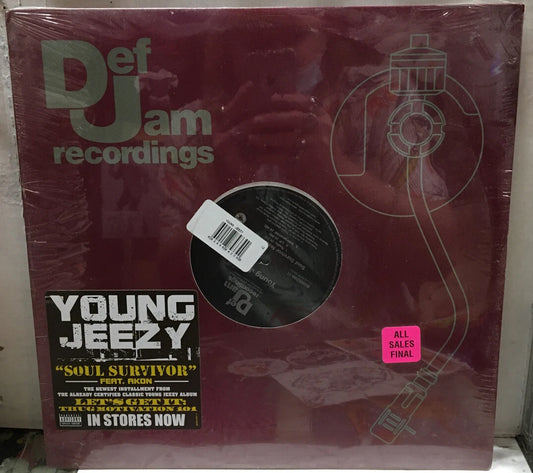 Young Jeezy Soul Survivor Sealed 12” Record Single B0005290-11