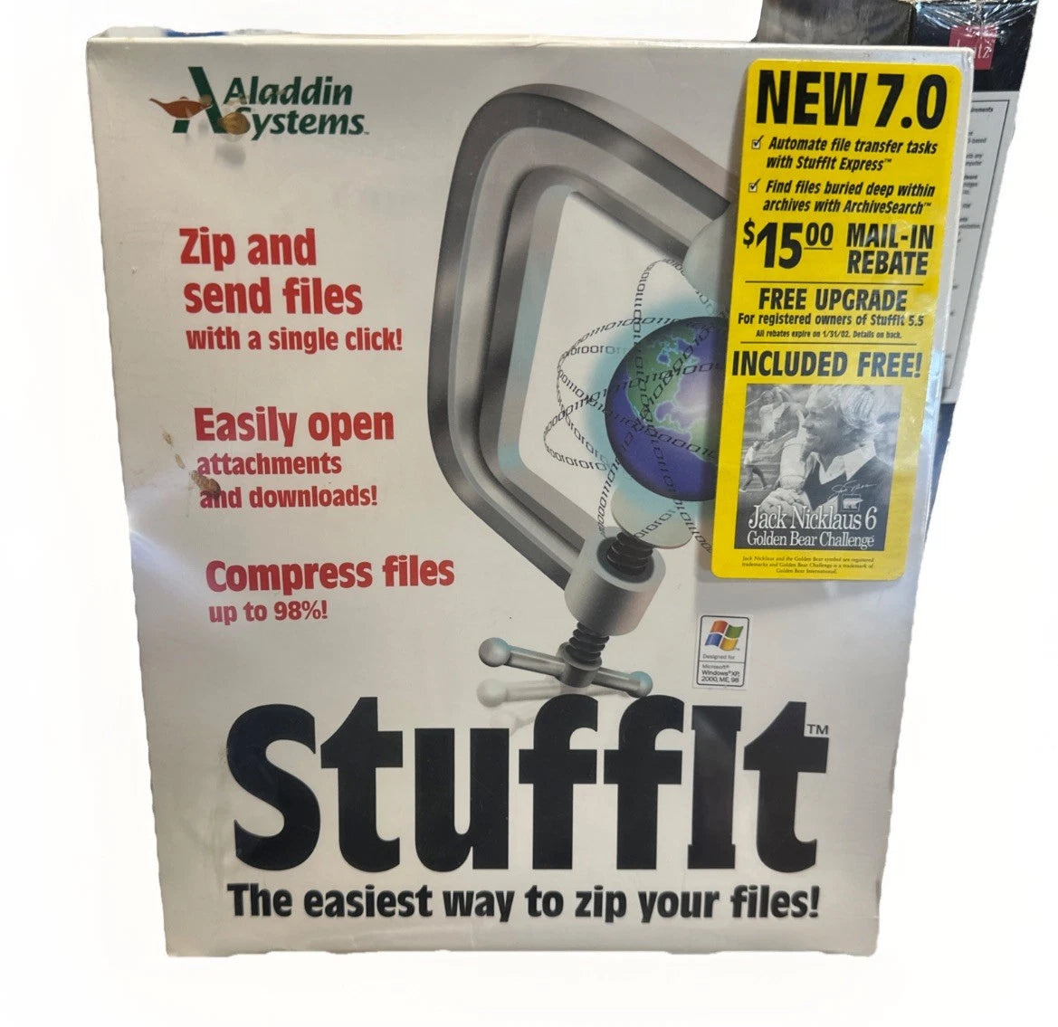 StuffIt Deluxe 8.0 Aladdin Systems Compression Solution For Macintosh Mac