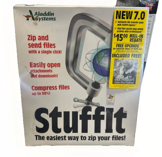 StuffIt Deluxe 8.0 Aladdin Systems Compression Solution For Macintosh Mac