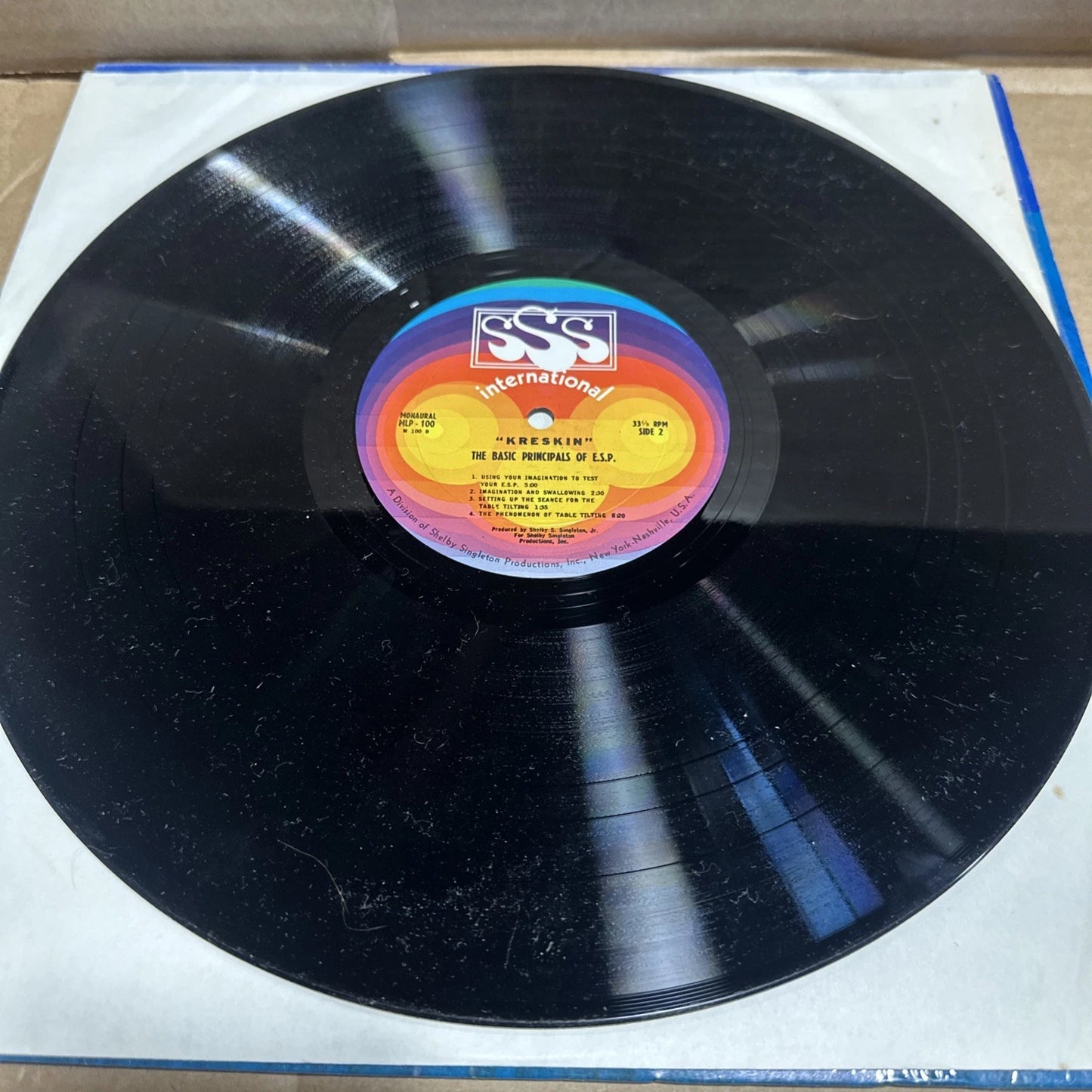 Kreskin’s Basic Principles of ESP LP-Exc Cover in Shrink vg+
