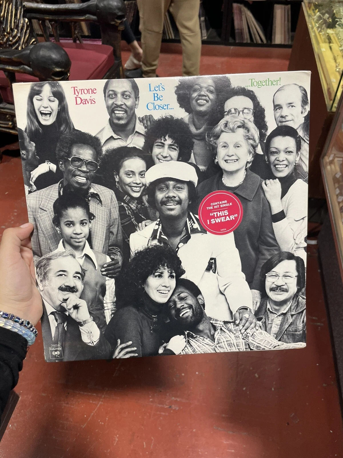 TYRONE DAVIS: Let's be closer lp record, Columbia 34654, SEALED