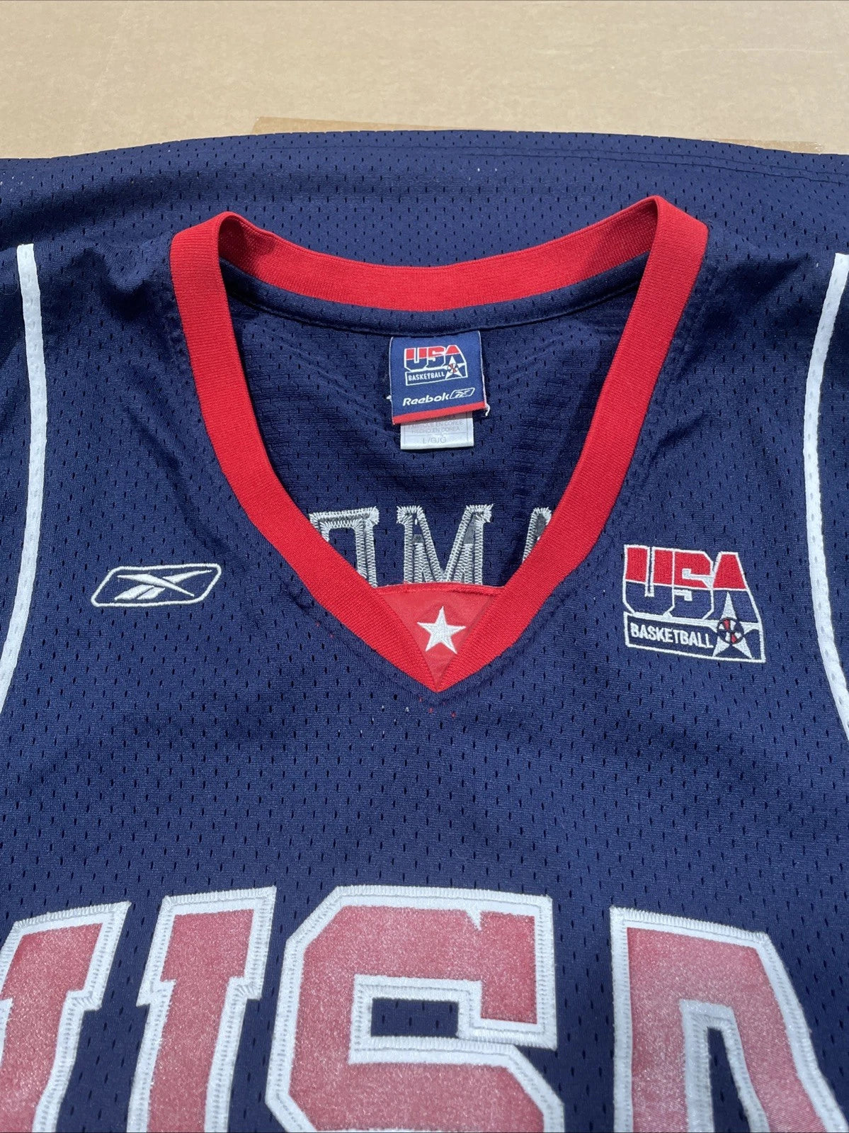 Lebron James USA Olympic Jersey 2004 Team USA #9 SZ L Mens Reebok