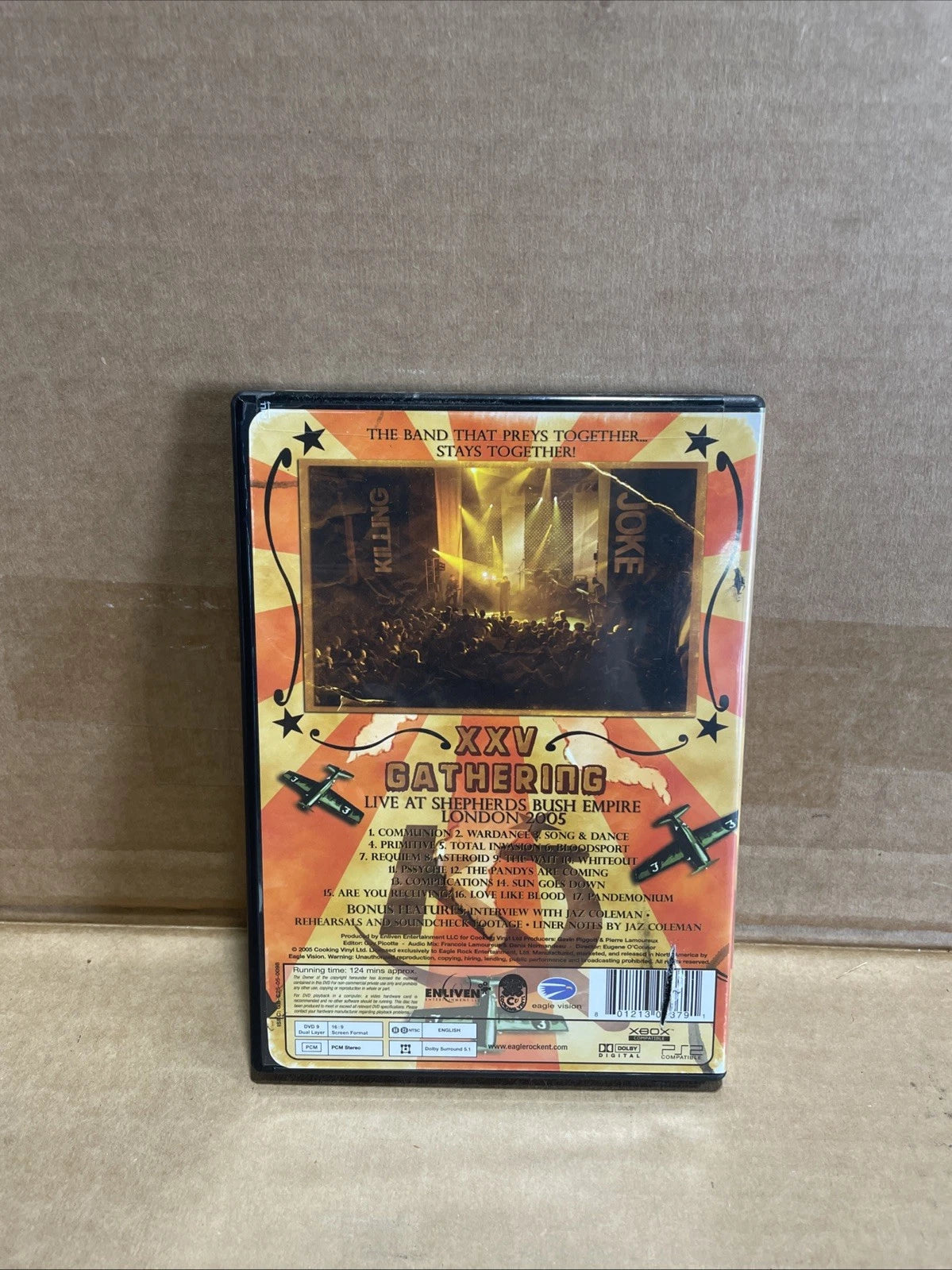 KILLING JOKE XXV GATHERING DVD Deathrock Gothic Post-Punk LIVE LONDON 2005