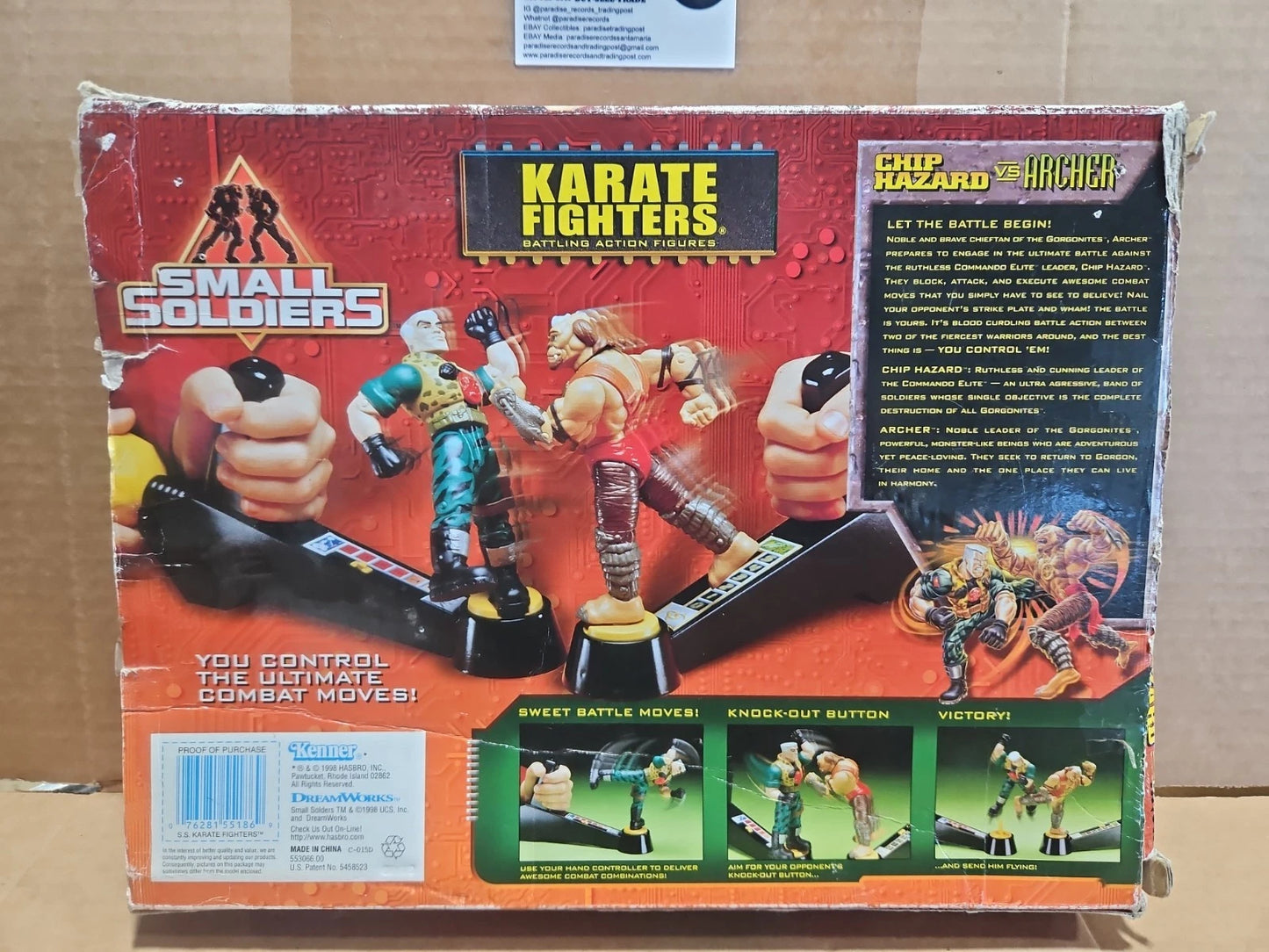 Rare Small Soldiers Karate Fighters Chip Hazard Vs Archer Pre-Owned