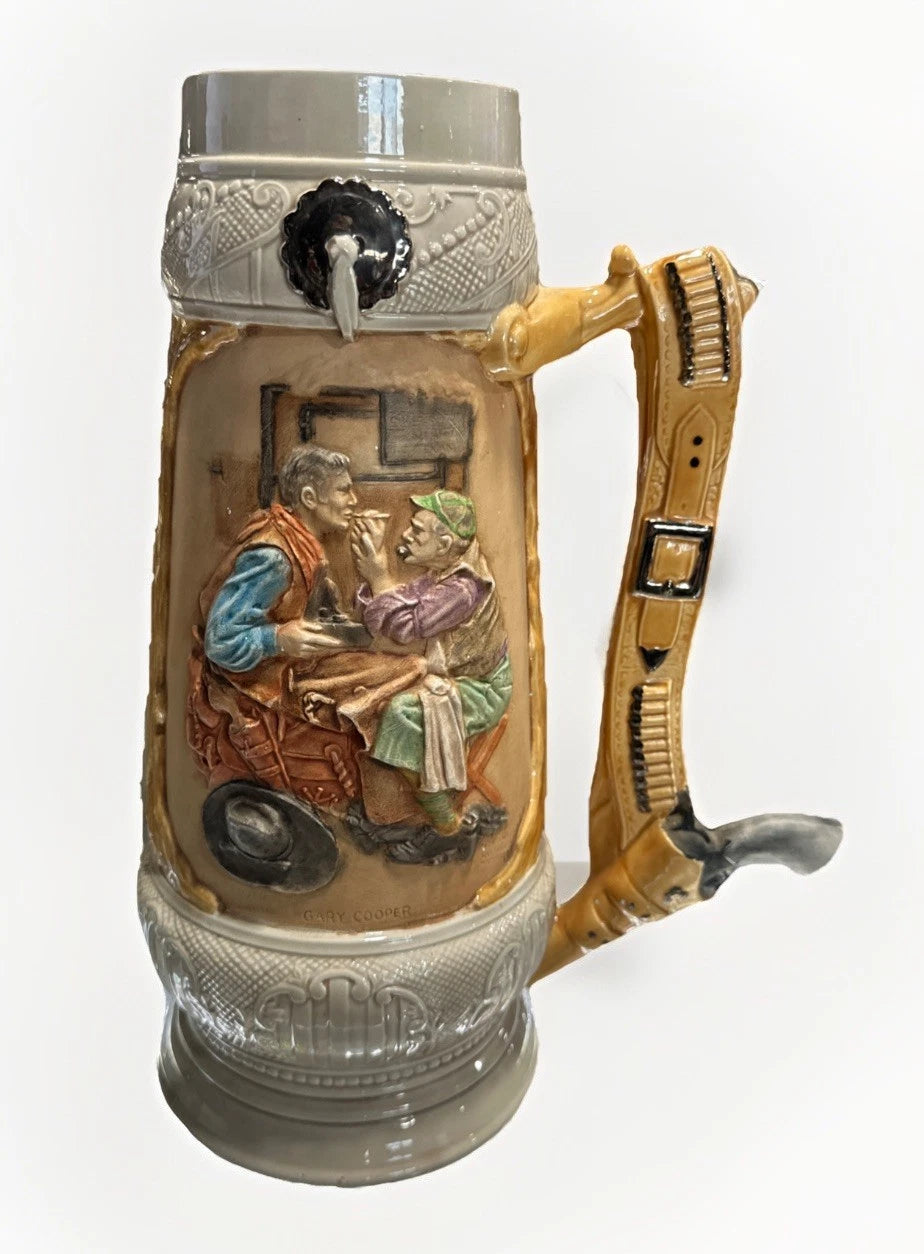 Vintage Stein Vintage Norman Rockwell Dreams of Long Ago Gary Cooper Design