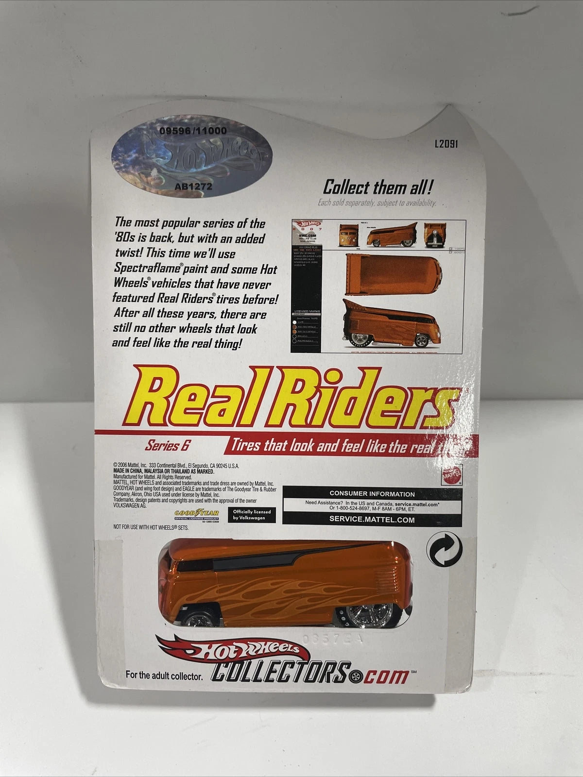HOT WHEELS VW DRAG BUS RLC 09596/11000 Real Riders Orange Brand New SEALED