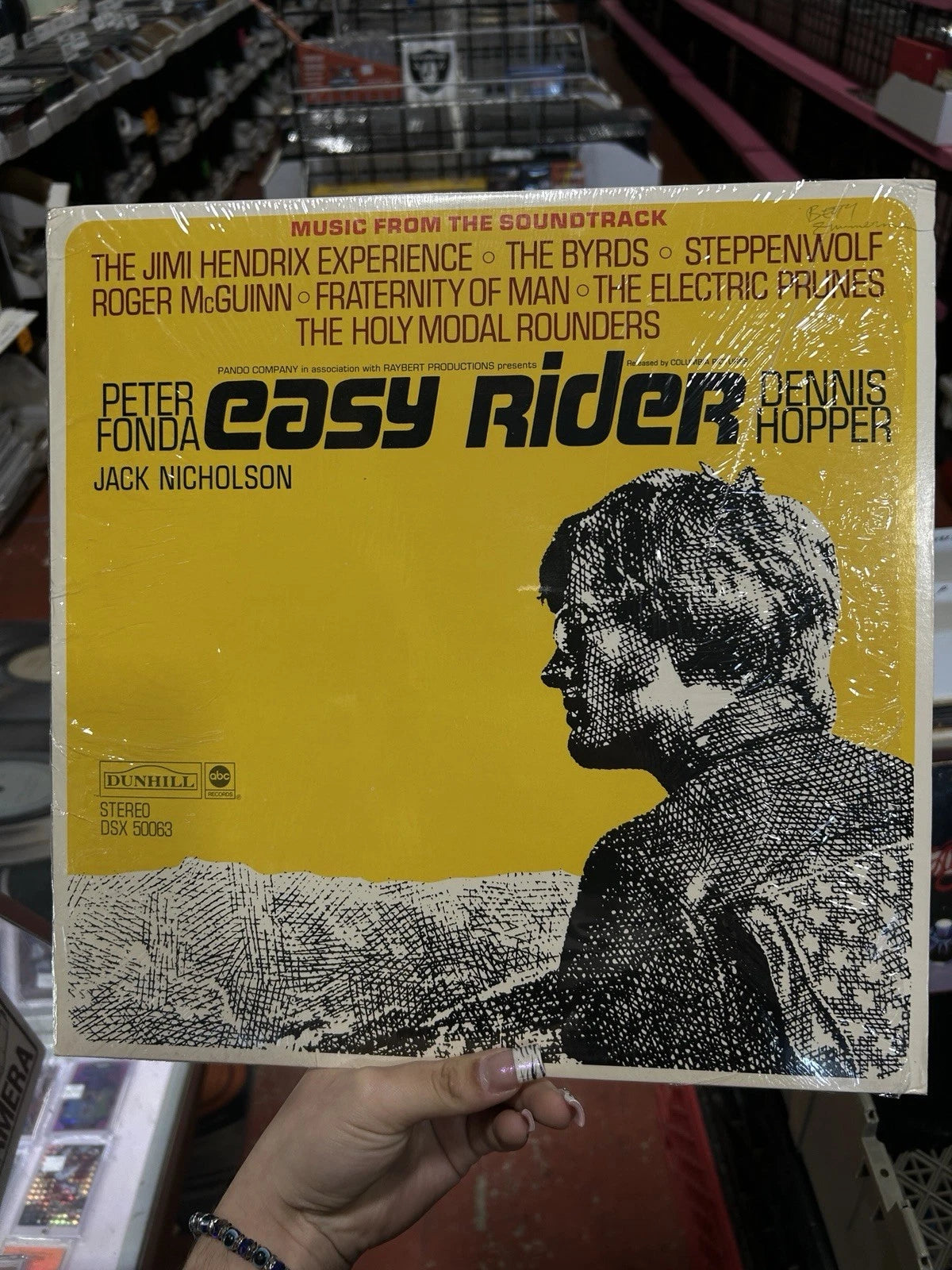 EASY RIDER Soundtrack LP Dunhill DSX 50063 Hendrix Byrds EX IN SHRINK