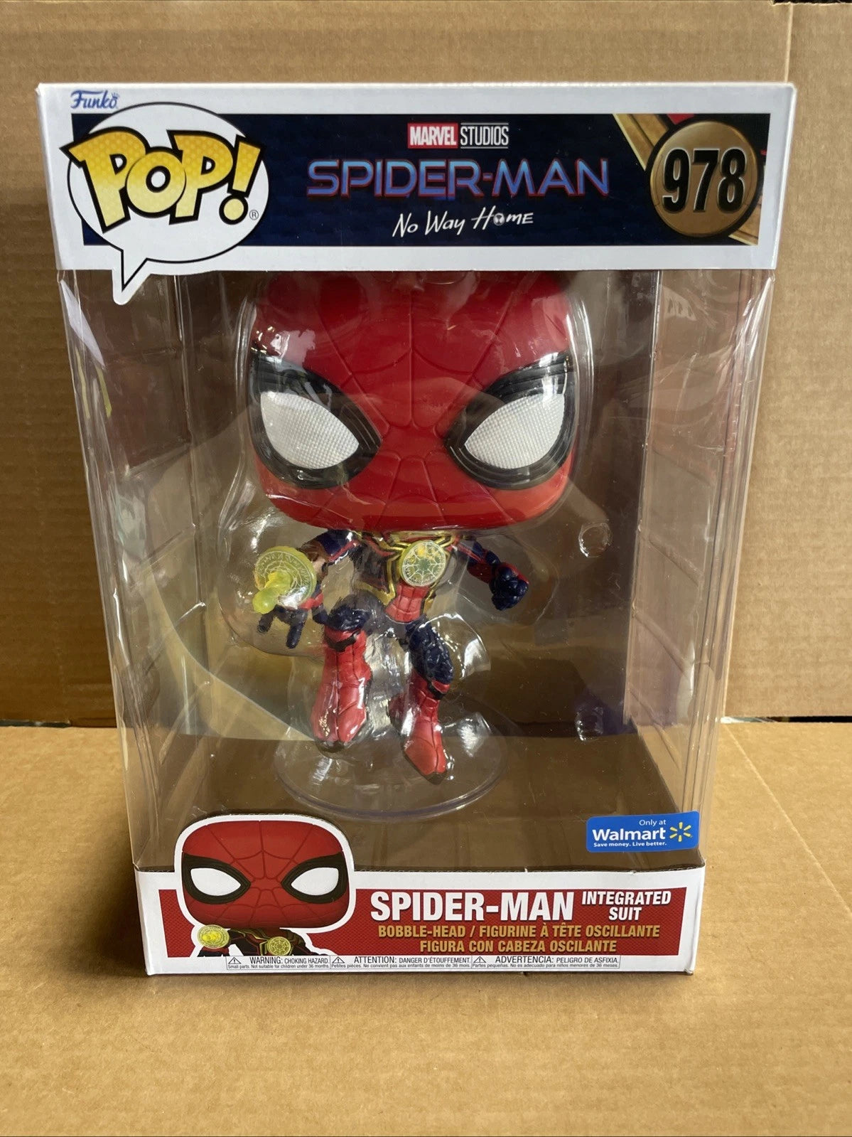 Funko Pop Jumbo 10": Marvel - Spider-Man Integrated Suit Walmart Exclusive #978