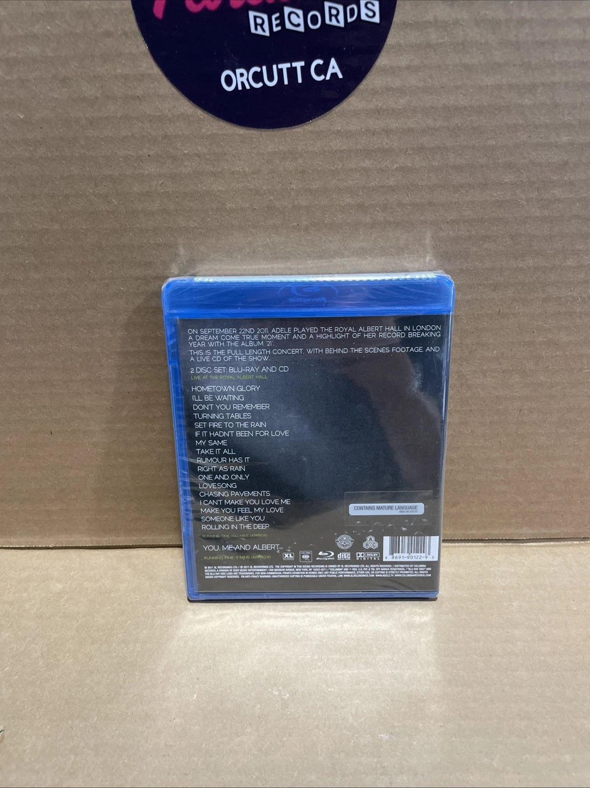 Adele: Live at the Royal Albert Hall (Blu-ray & CD 2011) NEW