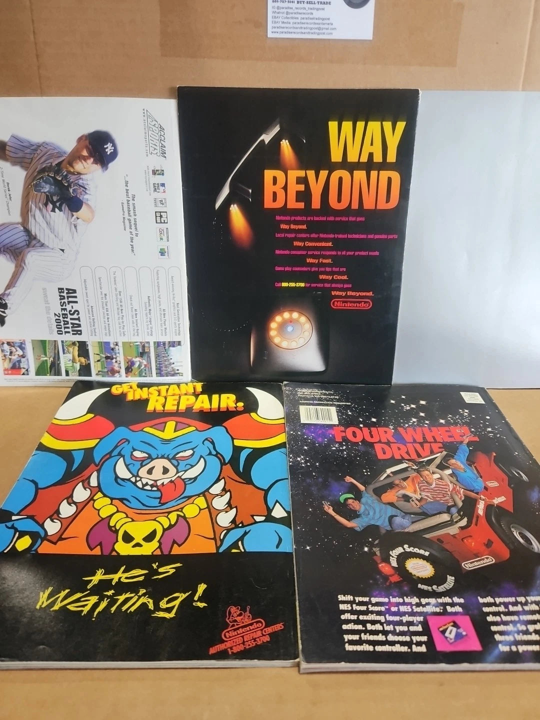 Vintage Nintendo Power Vol 57 1994 Bugs Bunny Cover Metroid Poster + 4 Magazines