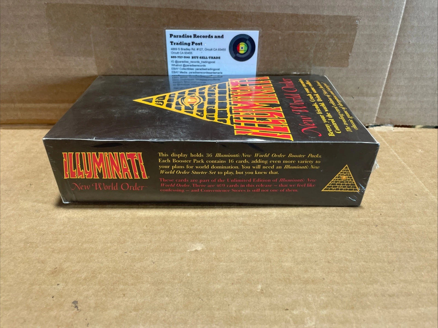 ILLUMINATI NEW WORLD ORDER STEVE JACKSON LIMITED EDITION BOOSTER BOX SEALED