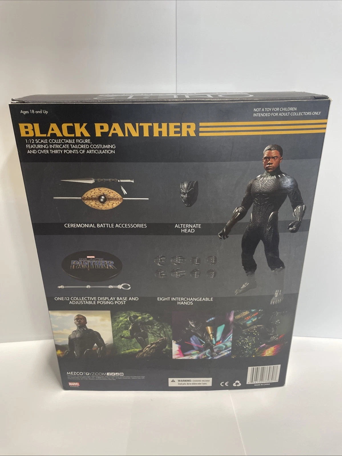 Mezco Toyz One:12 Collective Black Panther Figure