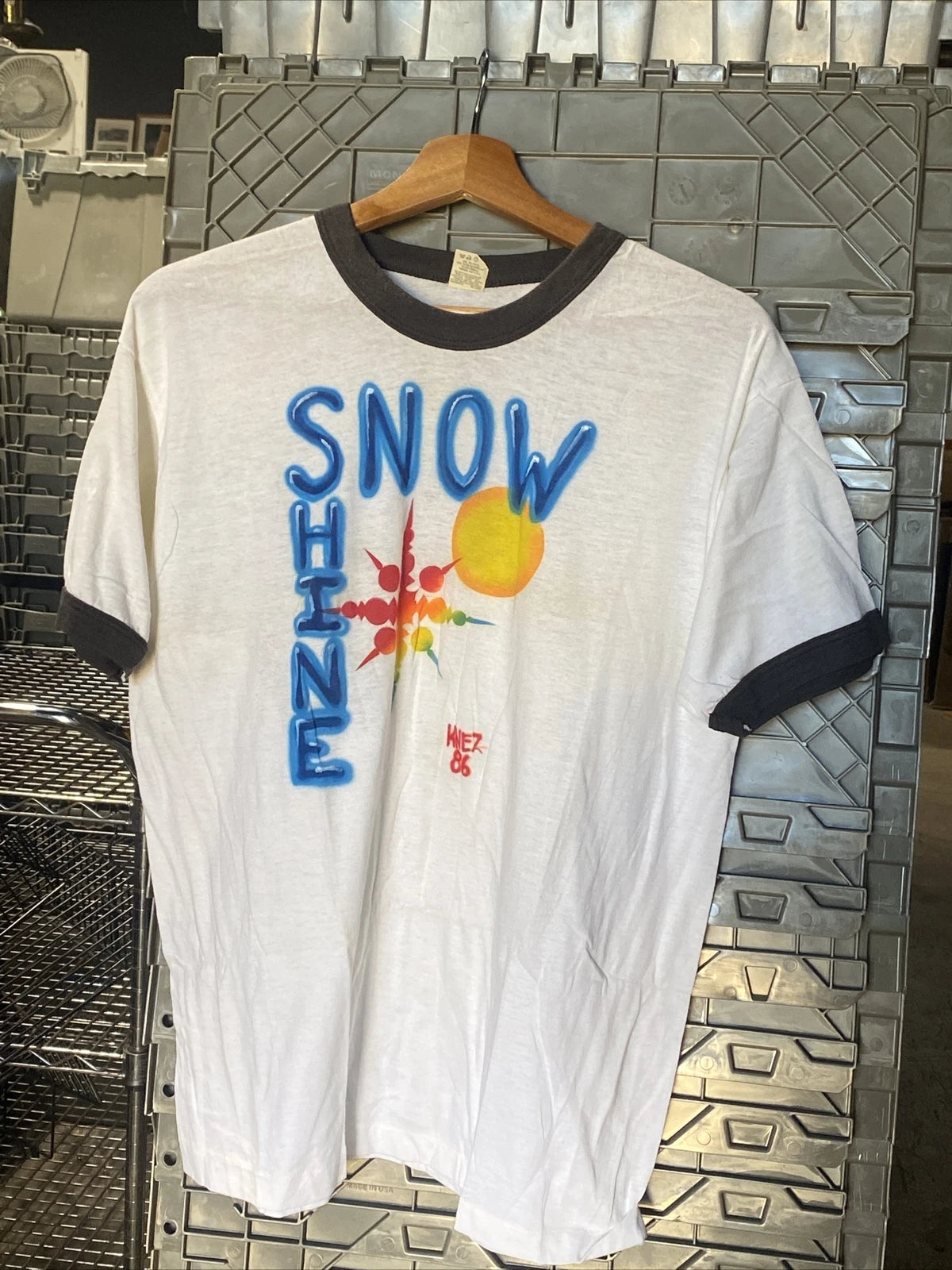 Vintage 80s 90s Screen Star XL - USA Made “SNOW SHINE”