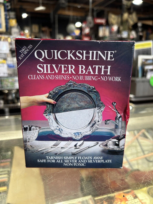 Quickshine Silver Clean And Shine Bath, Cleans plate with no polishing