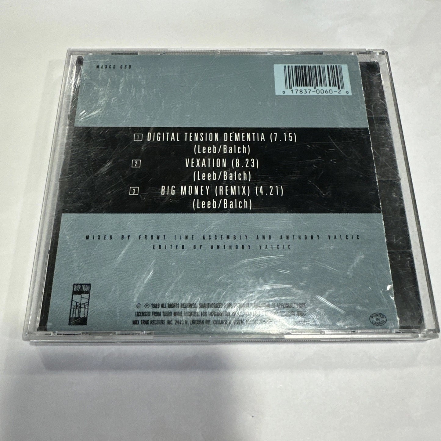 Front Line Assembly - Digital Tension Dementia (CD, 1988)