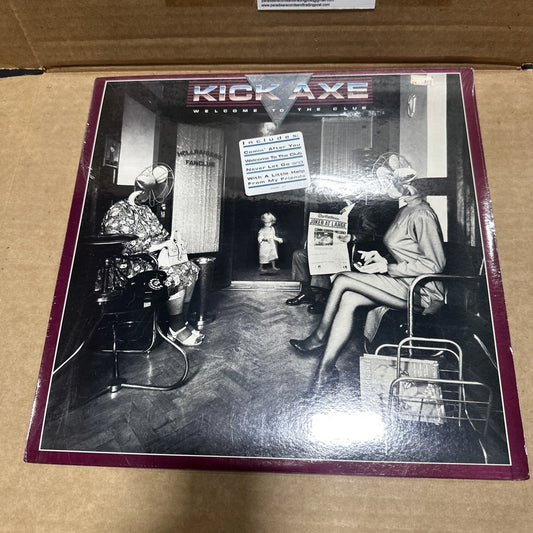 Kick Axe Welcome To The Club 1st Press LP Vinyl Record BFZ 40095 new sealed