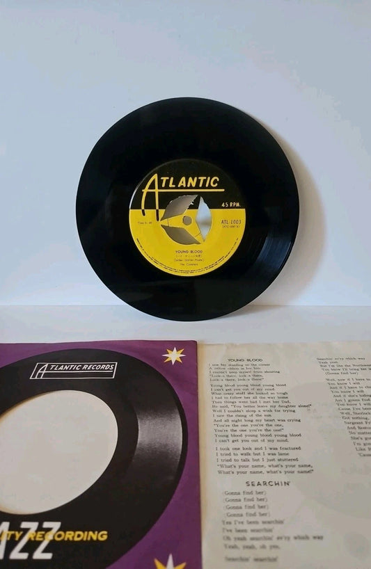 The Coasters Young Blood/Searchin' ATL-1003 Atlantic Records 45 RPM W Sleeve