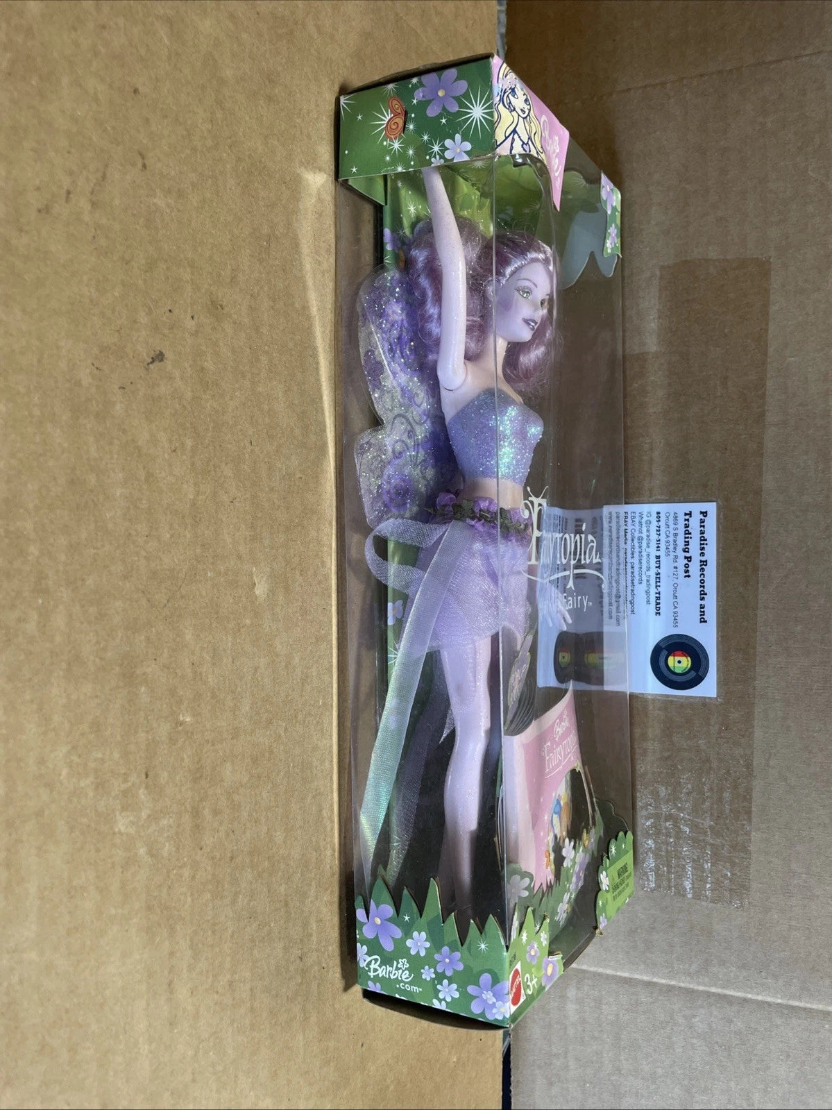 Mattel Barbie Fairytopia Purple Sparkle Fairy B5736 2003 Open Box